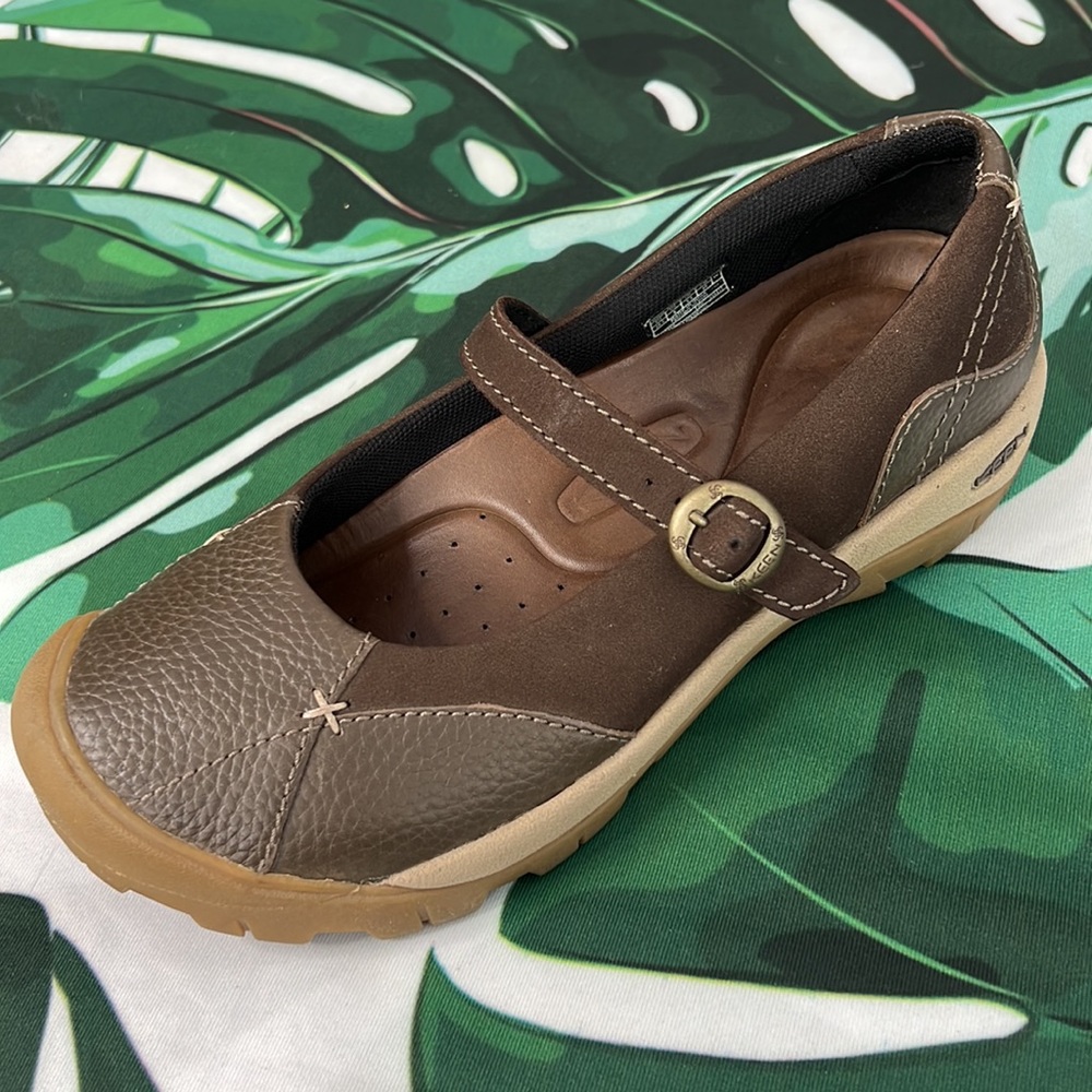 Keen Brown Leather, Mary Jane, Casual Shoes Gem